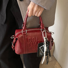 Vintage Trend Niche Tote Boston Pillow Bag Female