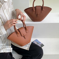 Large Capacity Hundred Korean Retro Fan Handbag Niche Design Personalised Crossbody Bag Colour White Grey Grey