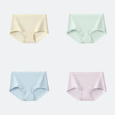 ๏ผAny 4-color combination) Cotton 80 Count Long Staple Cotton 5A Antibacterial Mulberry Silk Crotch Women's Panties