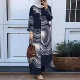 (25% Off Any Two Items)Temperament Collage Cardigan Long Sleeve Lapel Women's Shirt Long Pants Set