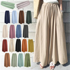 (25% off any two items)2024 Summer Breathable Loose Linen Pants Skirt Pants Women's Long Pants