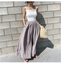 (25% off any two items)2024 Summer Breathable Loose Linen Pants Skirt Pants Women's Long Pants