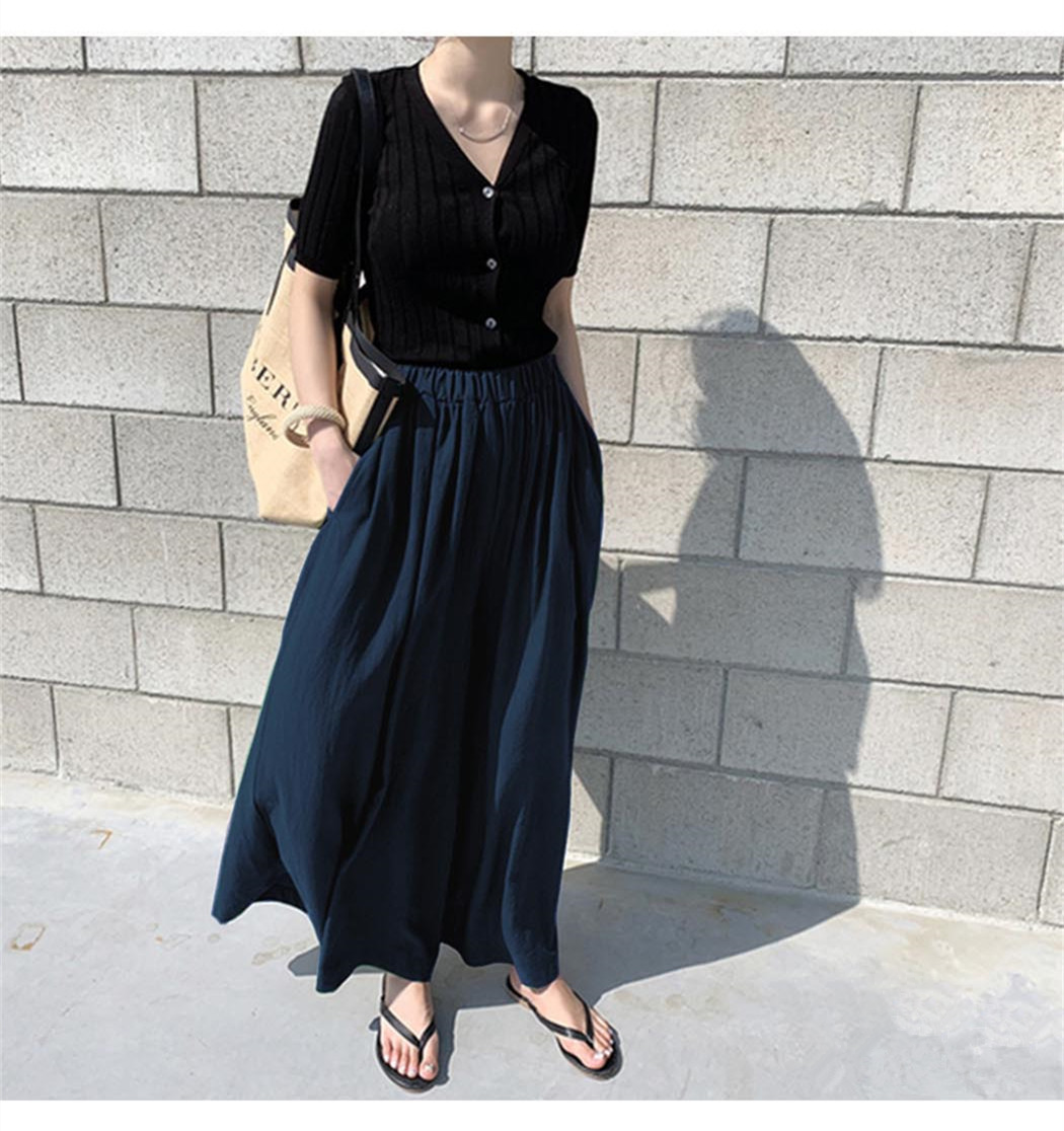 (25% off any two items)2024 Summer Breathable Loose Linen Pants Skirt Pants Women's Long Pants