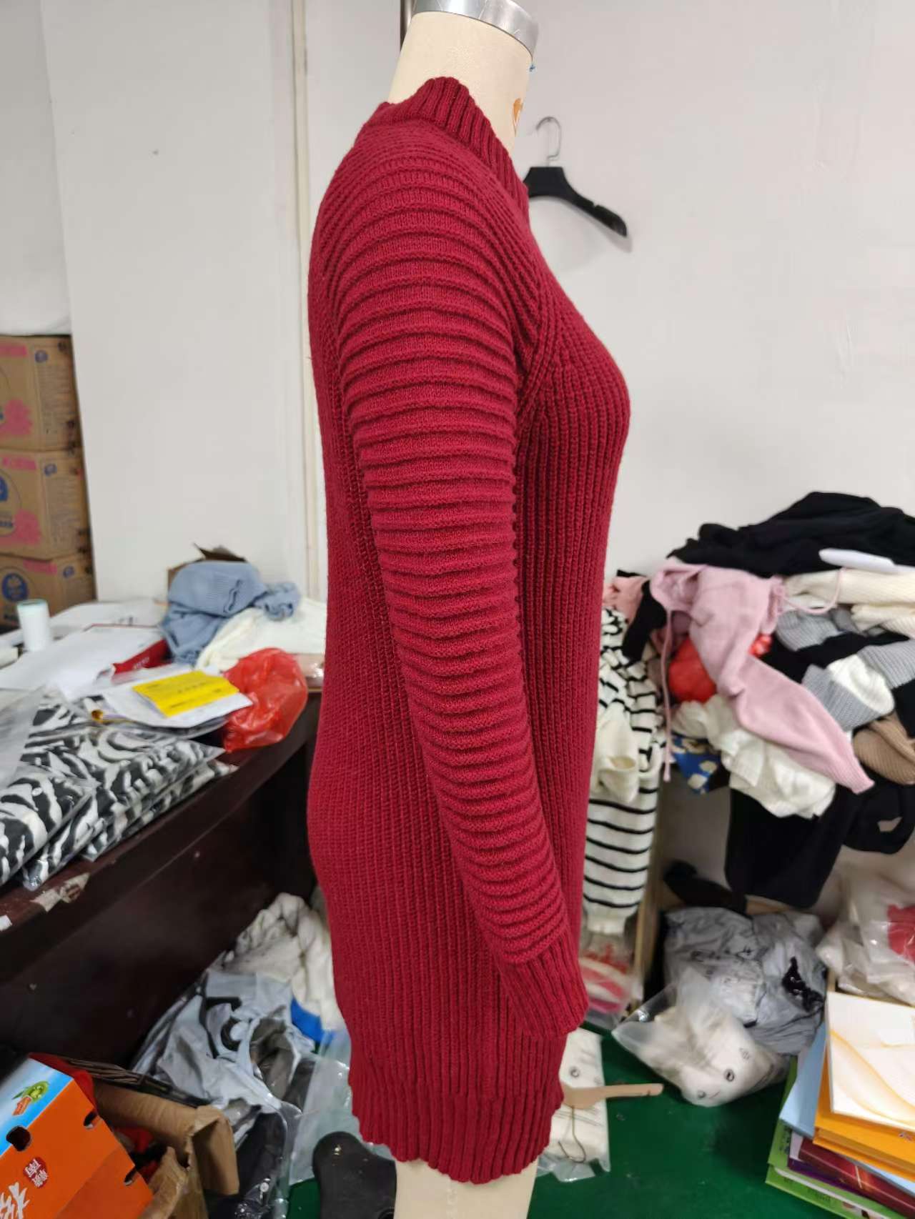 Turtleneck Sweater Women Long Sleeve Knit Sweater Dresses