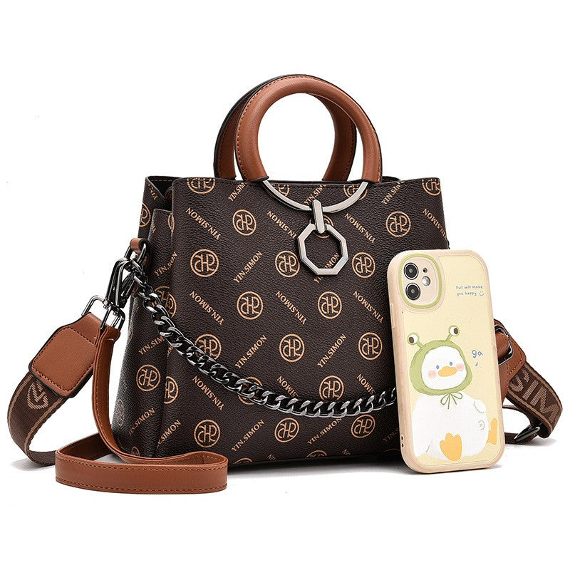 Fashionable Printed Bucket Mom Bag