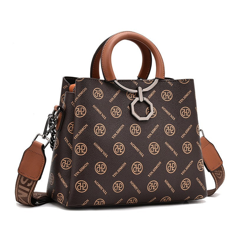 Fashionable Printed Bucket Mom Bag