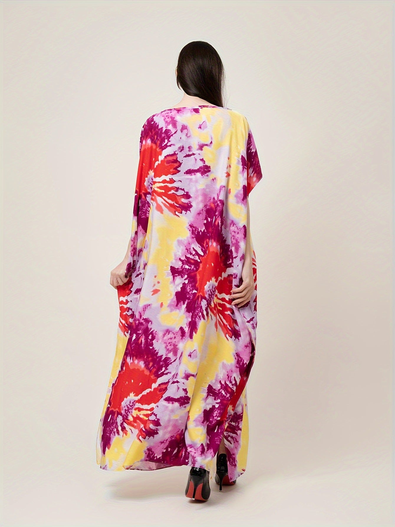 (25% off any 2 pieces) New Long Dresses One Size Loose Printed Dresses