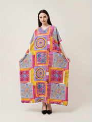 (25% off any 2 pieces) New Long Dresses One Size Loose Printed Dresses