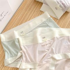 Women's Thin Seamless Girls Cool Feeling Breathable Panties Female