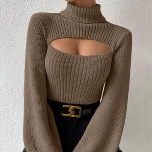 Autumn and winter V-neck sweater solid color loose pullover women's knitwear