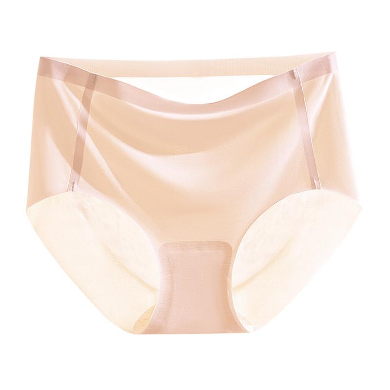 Hip-lifting Panties Women's Ice Silk Traceless 3D Three-dimensional Peach Hip Thin Sports Style Inner Yoga Pants Mulberry Silk Crotch