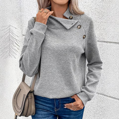 Fall and winter new explosion high neck long sleeve tops casual sweater