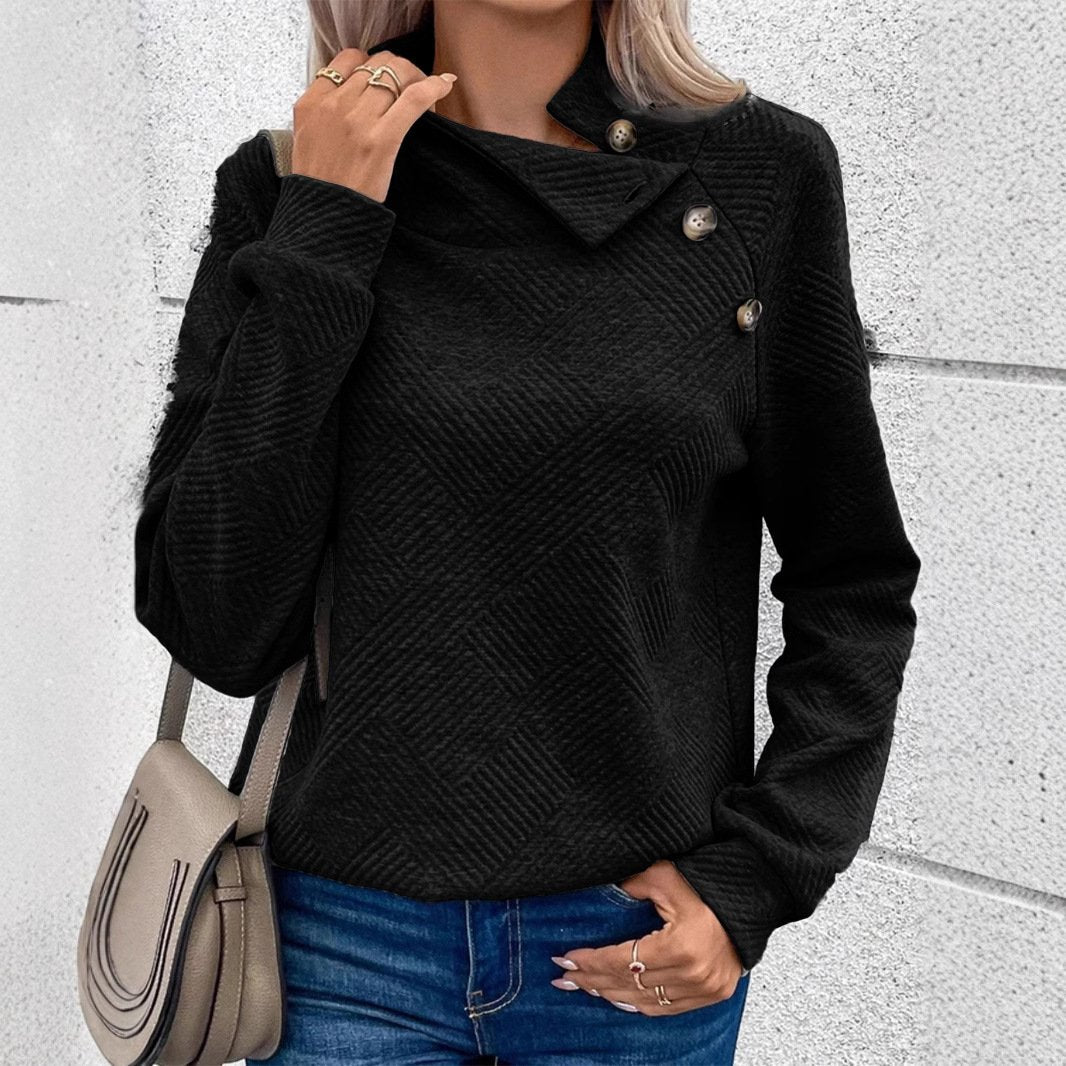 Fall and winter new explosion high neck long sleeve tops casual sweater