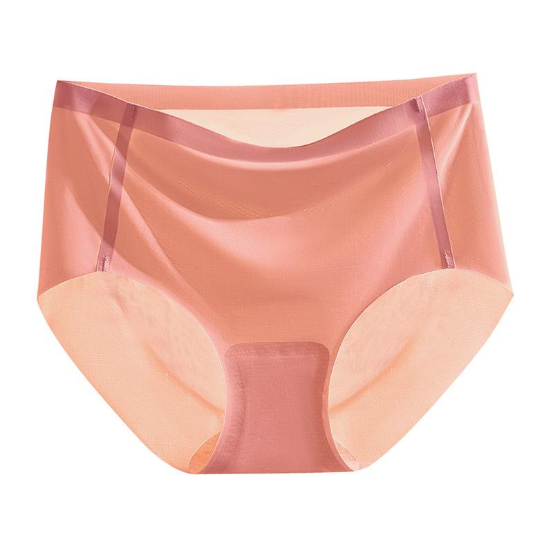 Hip-lifting Panties Women's Ice Silk Traceless 3D Three-dimensional Peach Hip Thin Sports Style Inner Yoga Pants Mulberry Silk Crotch