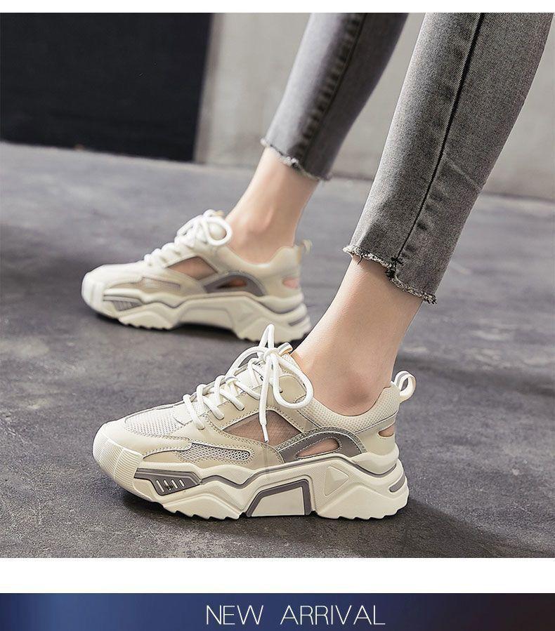 (Any two pieces 30% off) 2024 summer thin section hollow out breathable pops shoes package head sandals heightening thick bottom mesh women's shoes