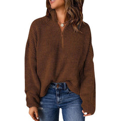 New women's high neck pullover knit fall versatile sweater women's models