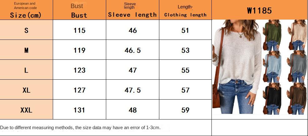 Autumn and winter new white long-sleeved sweater women casual versatile sweater tops