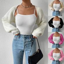 Autumn and winter V-neck sweater solid color loose pullover women's knitwear