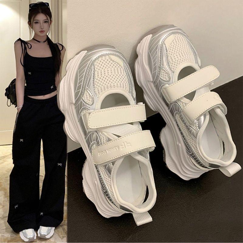 (Any two pieces of 30% off) 2024 summer new versatile pops shoes hollow breathable hole shoes