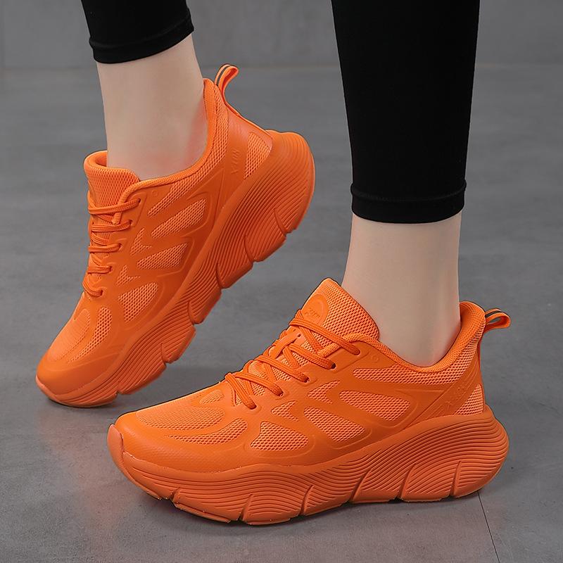 Running shoes couple models spring and summer professional marathon lightweight shock-absorbing running shoes women's sports shoes ultra-light casual men's shoes