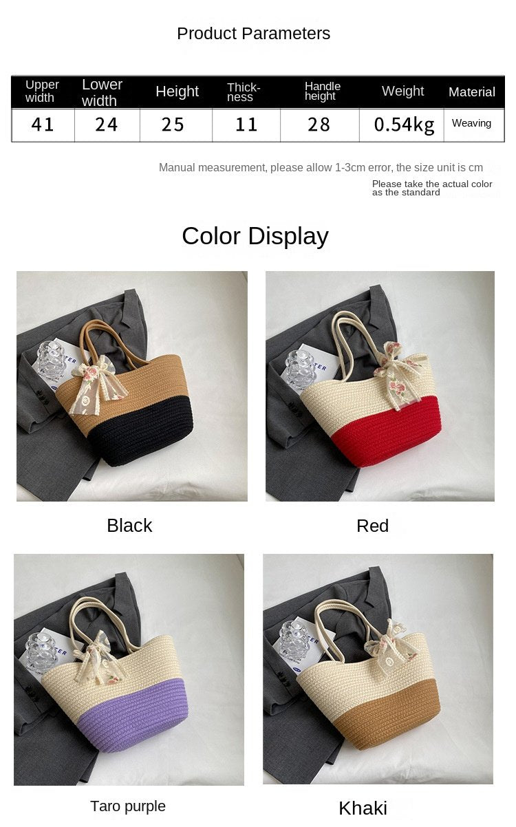 2024 New Arrival Fashionable All-Match Crossbody Bag Women's Instagram Style Shoulder Tote Beach Bag For Women