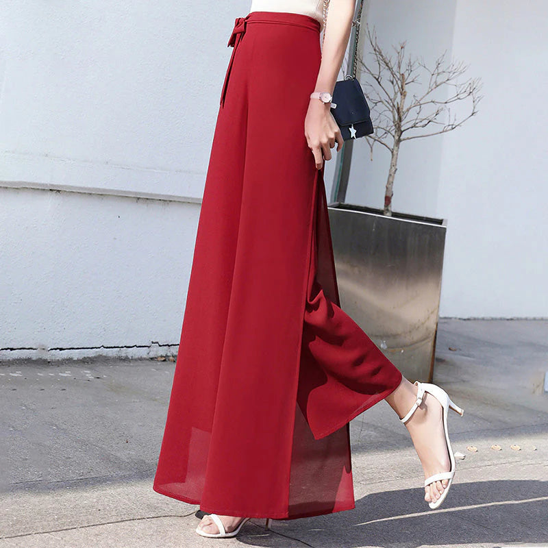 💐Women's Flowy Chiffon Wide Leg Pants